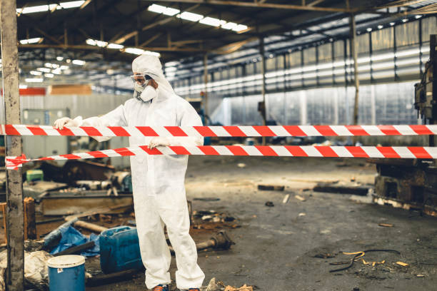 Professional Sewage Cleanup technician working in Goose Creek, SC